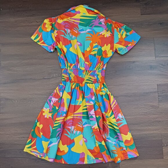 RARE Nooworks Leah dress in Tropico Print EUC - Picture 6 of 6